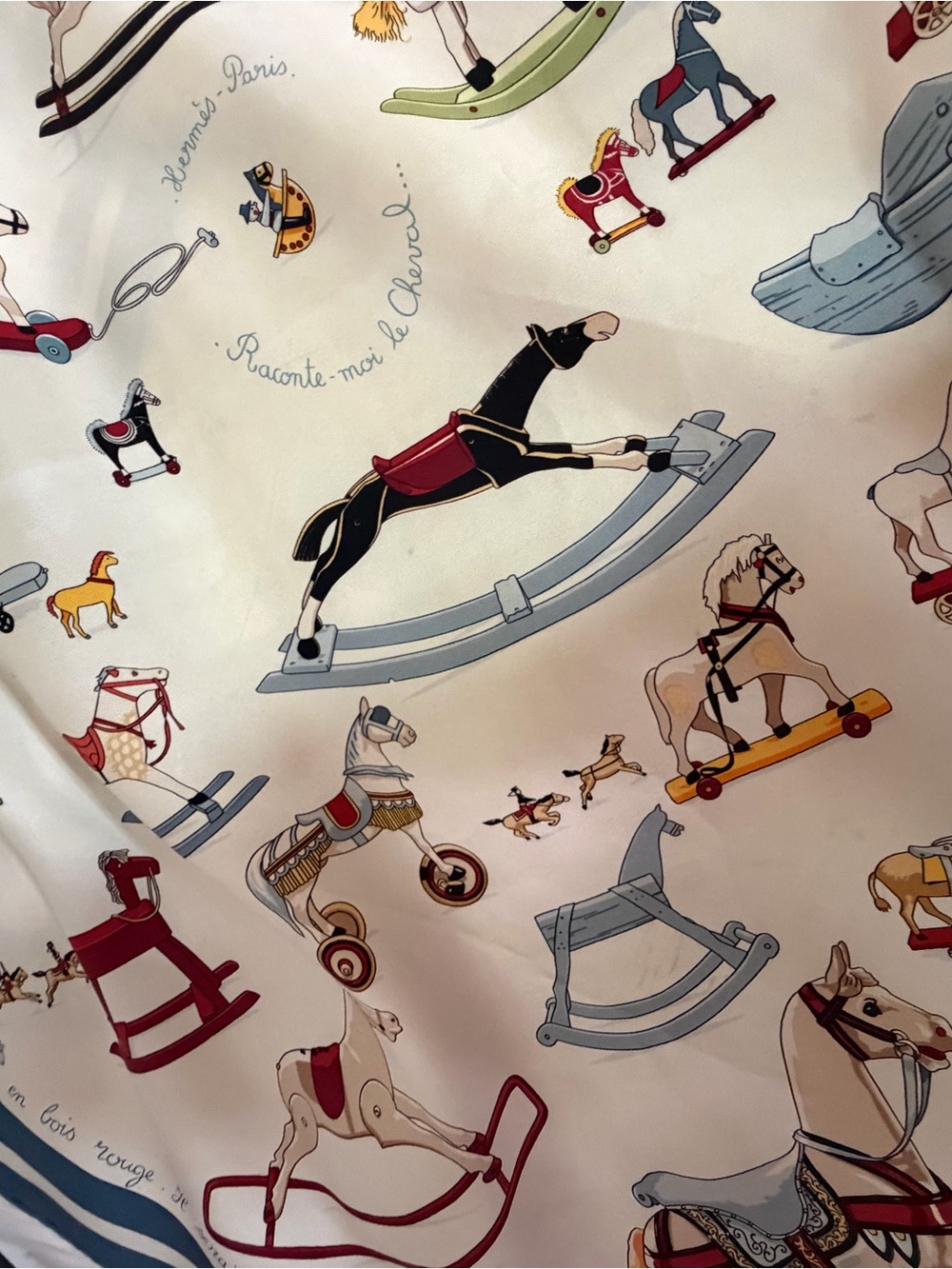 Hermes Raconte Moi Le Cheval Silk Scarf. - Picture 16 of 16